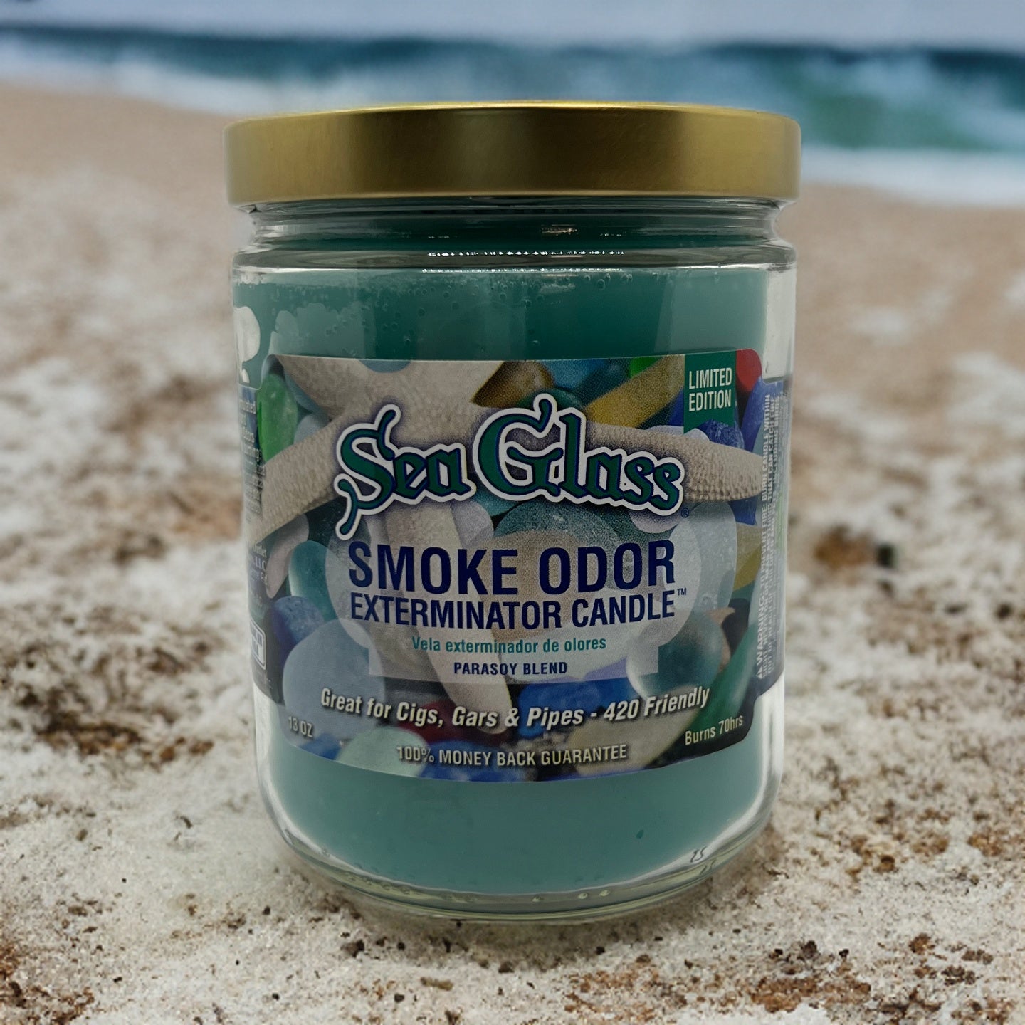 Smoke Odor Exterminator Candle - Sea Glass