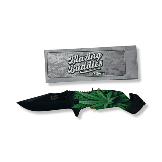 Blazing Buddies Knives - Hemp Leaf