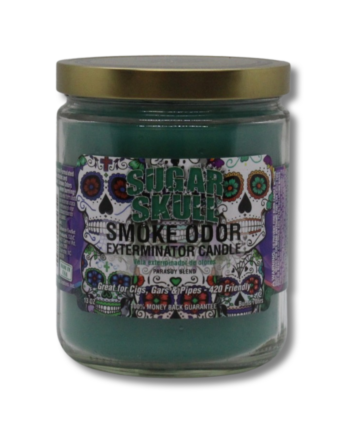 Smoke Odor Exterminator Candle - Sugar Skull