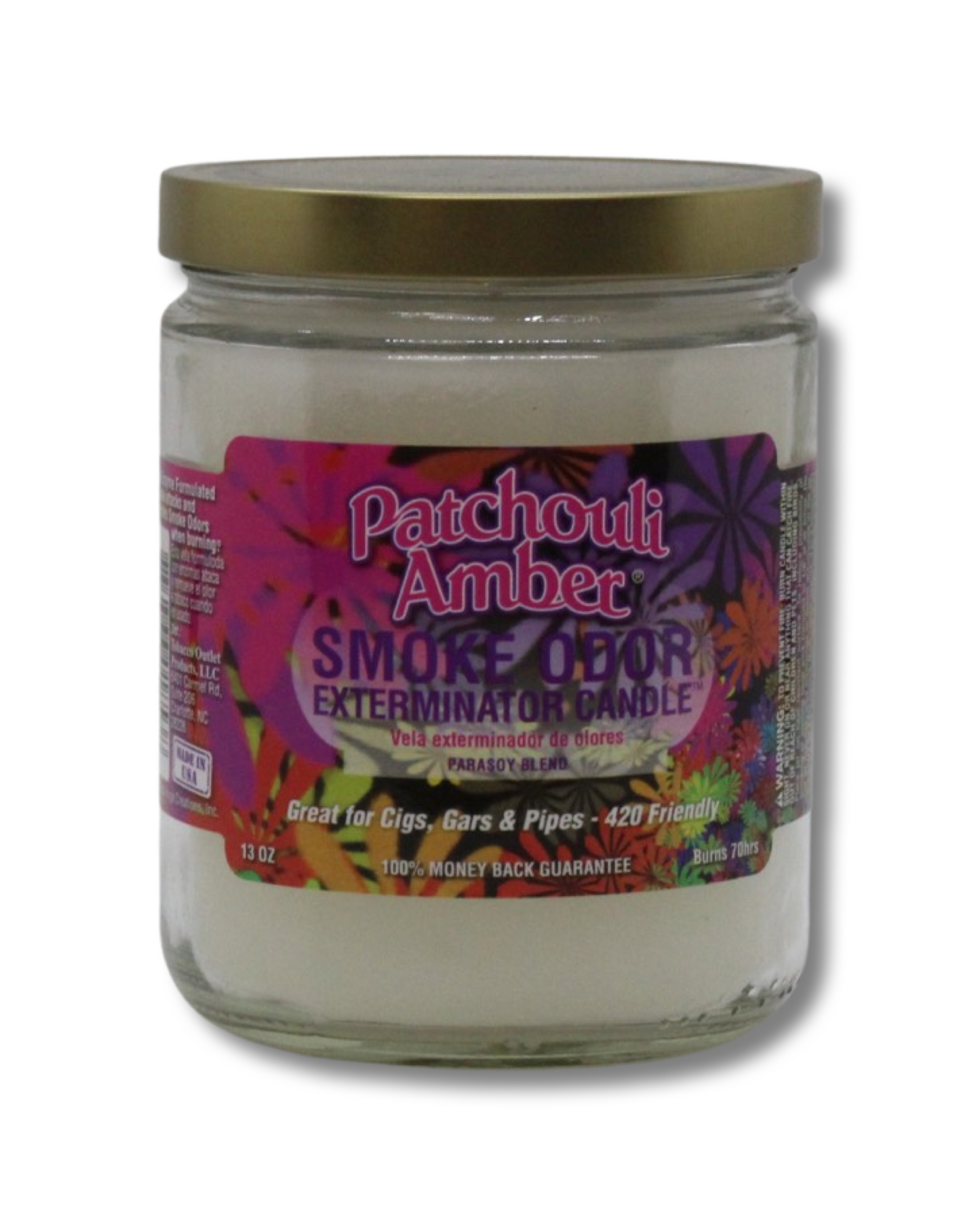 Smoke Odor Exterminator Candle Patchouli Amber
