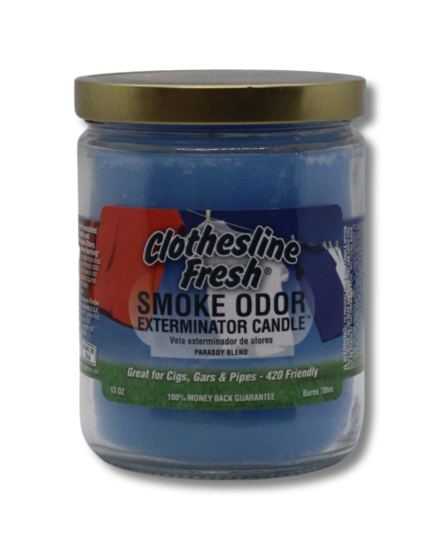 Smoke Odor Exterminator Candle Clothesline Fresh