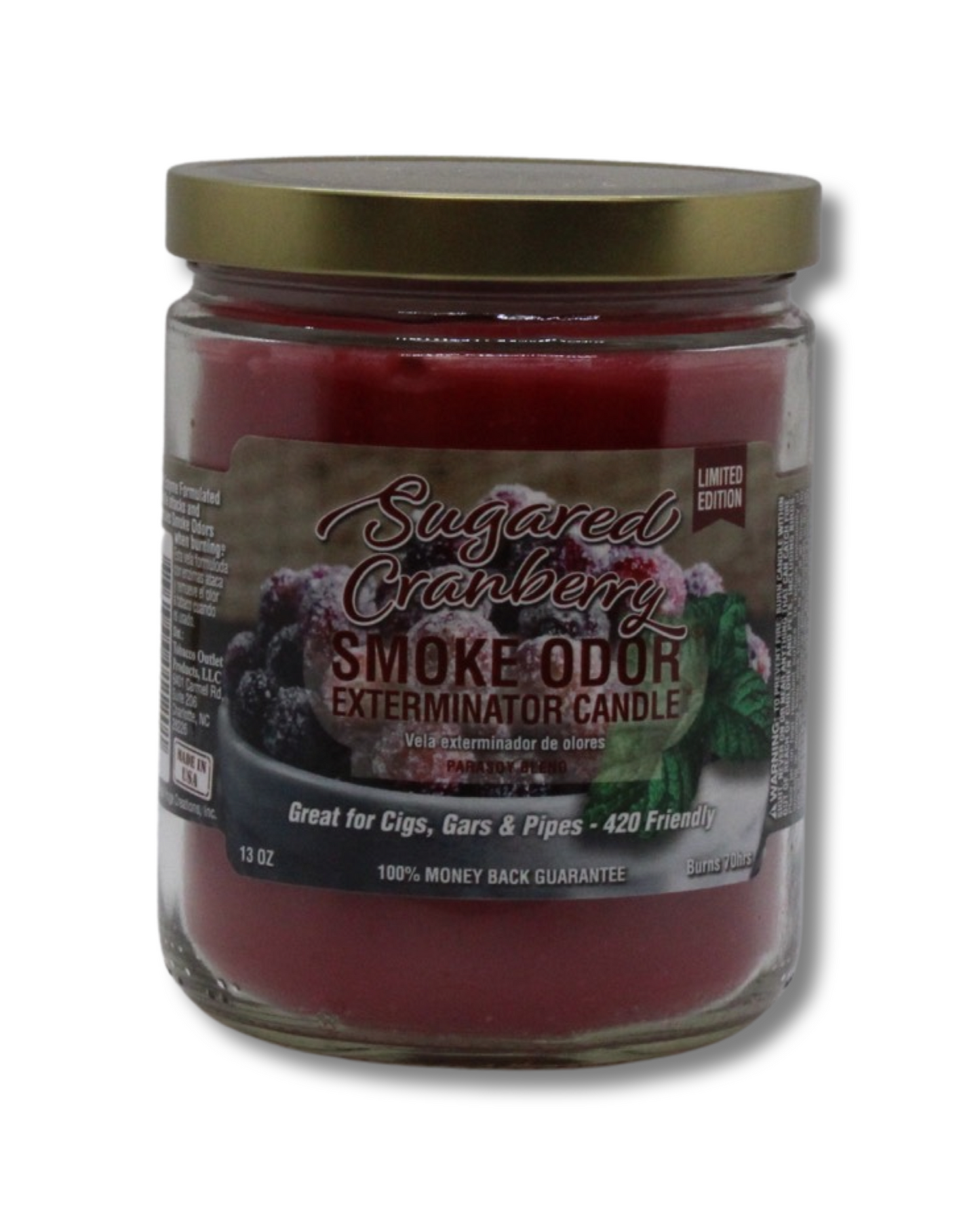 Smoke Odor Exterminator Candle - Sugared Cranberry