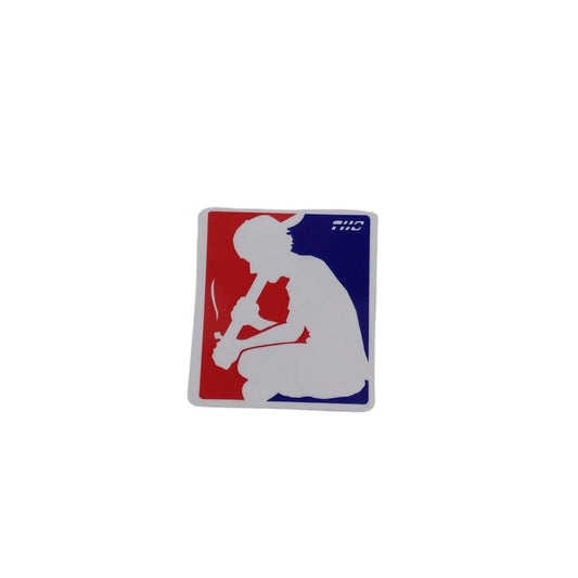MLB Style Sm*king Dude Sticker