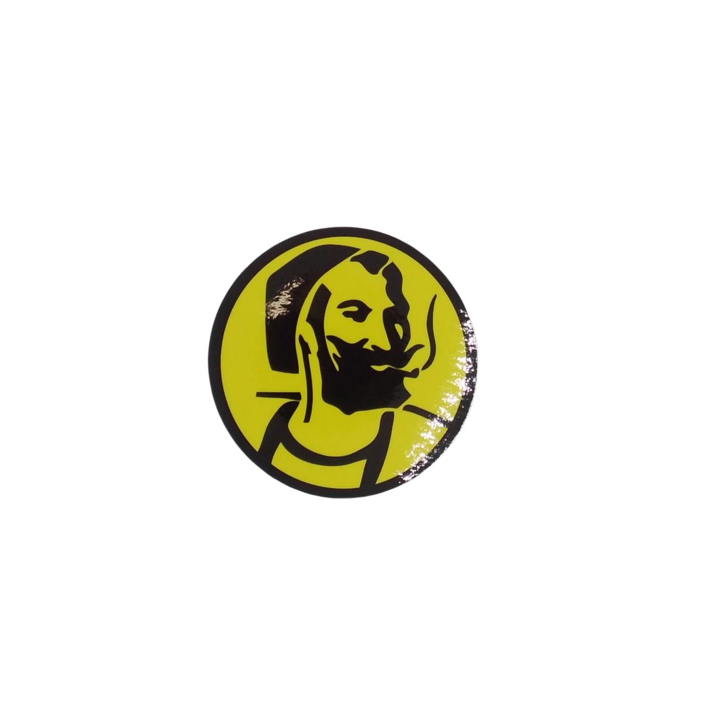 Zig Zag Guy, Yellow Circle - Sticker