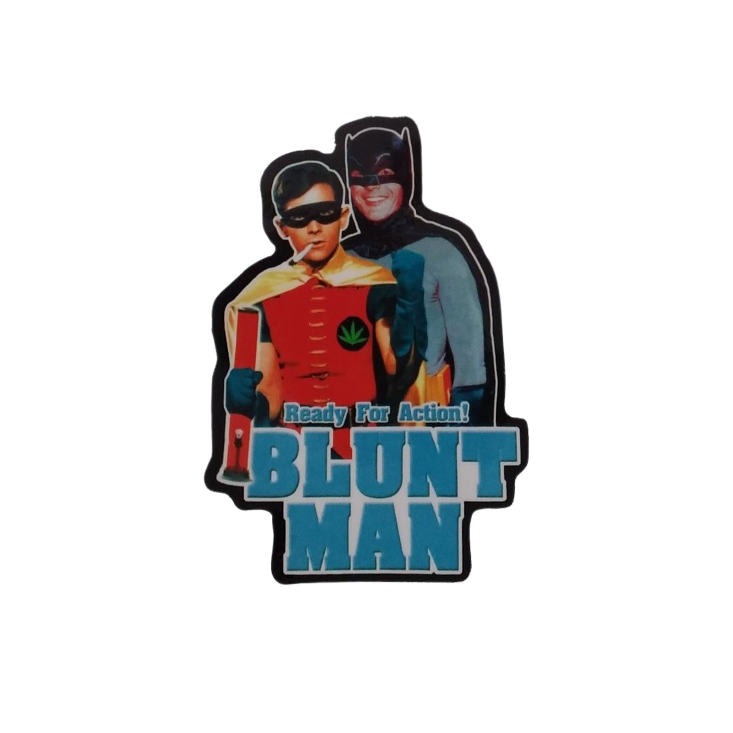 Batman and Robin Style Blunt Man - Sticker