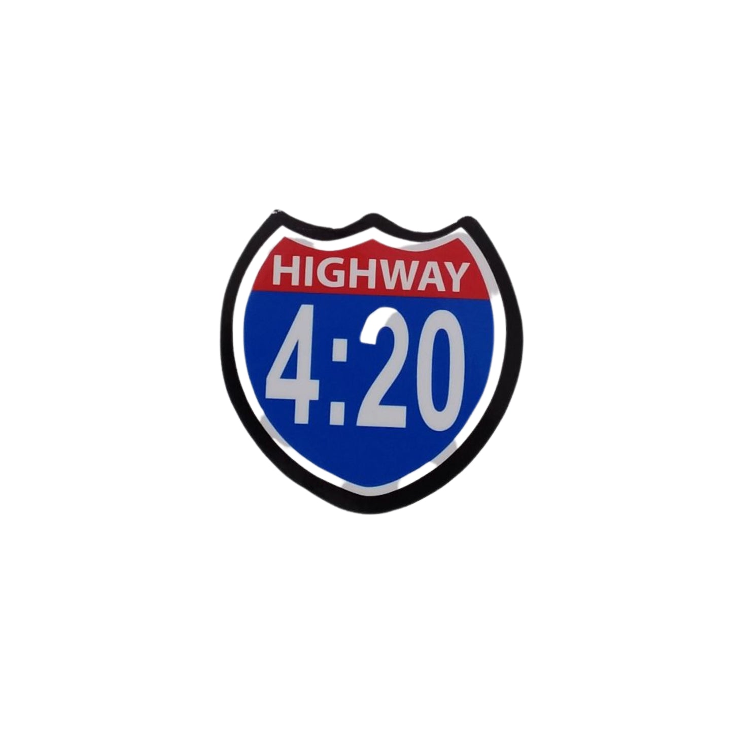 Road Sign Style Highway 4:20 - Sticker