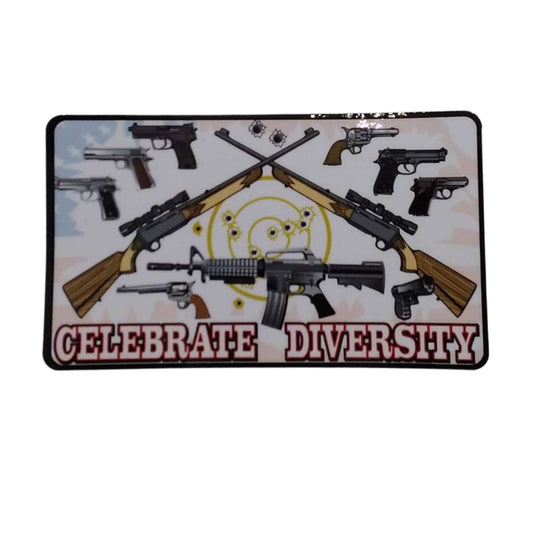 Celebrate Diversity with Various Weapons - Sticker